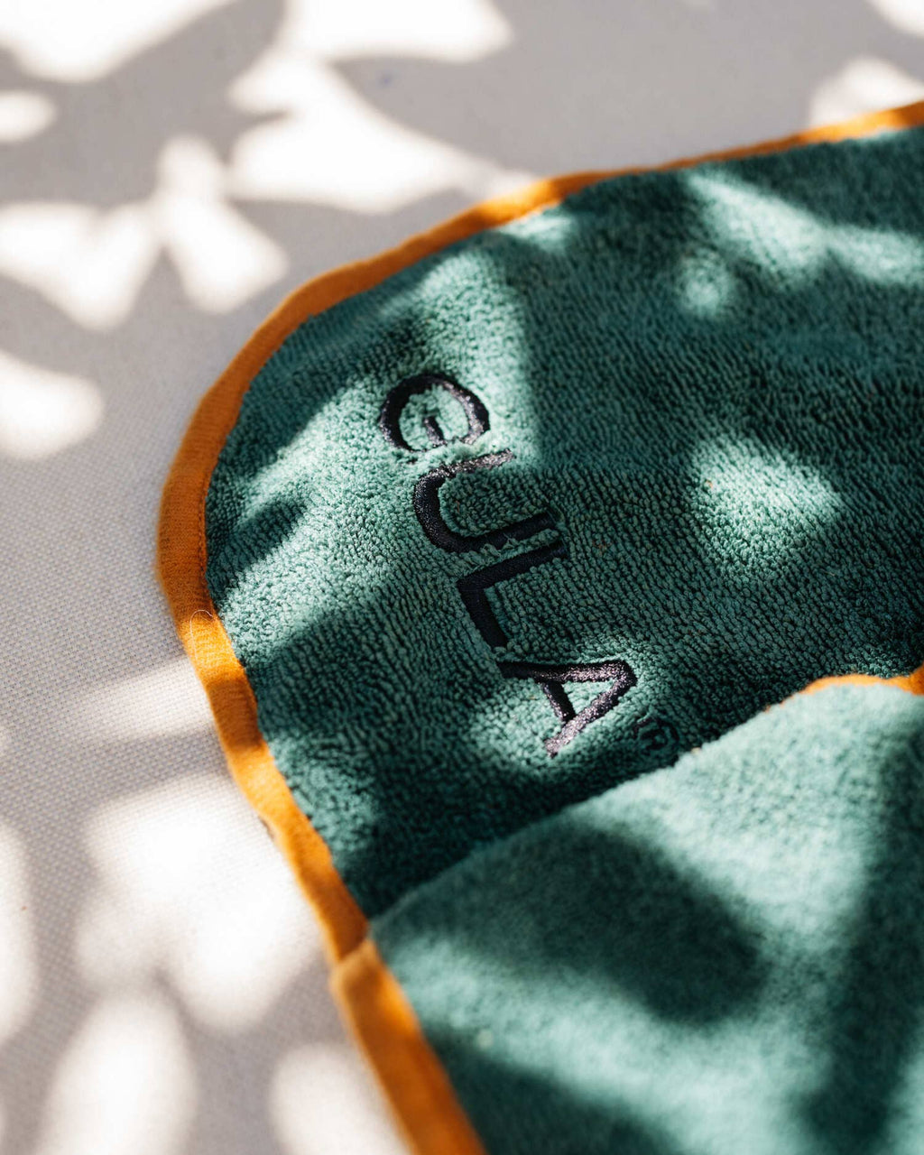 Peignoir pour chien / Serviette de séchage pour chien - Vert et orange