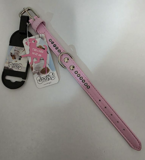 Collier chien Glamorous chien Rose 25 cm