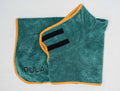 Peignoir pour chien / Serviette de séchage pour chien - Vert et orange