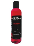 Flacon de 250 ml du Shampoing Chien Morgan au parfum framboise, soin professionnel sans paraben pour tout type de poil.