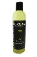 Flacon de 250 ml du Shampoing Chien Morgan au parfum poire, soin professionnel sans paraben pour tout type de poil.
